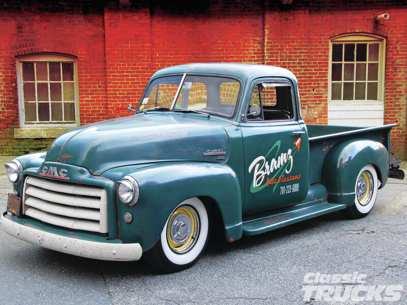 Green Gmc Pickup Truck — Retro