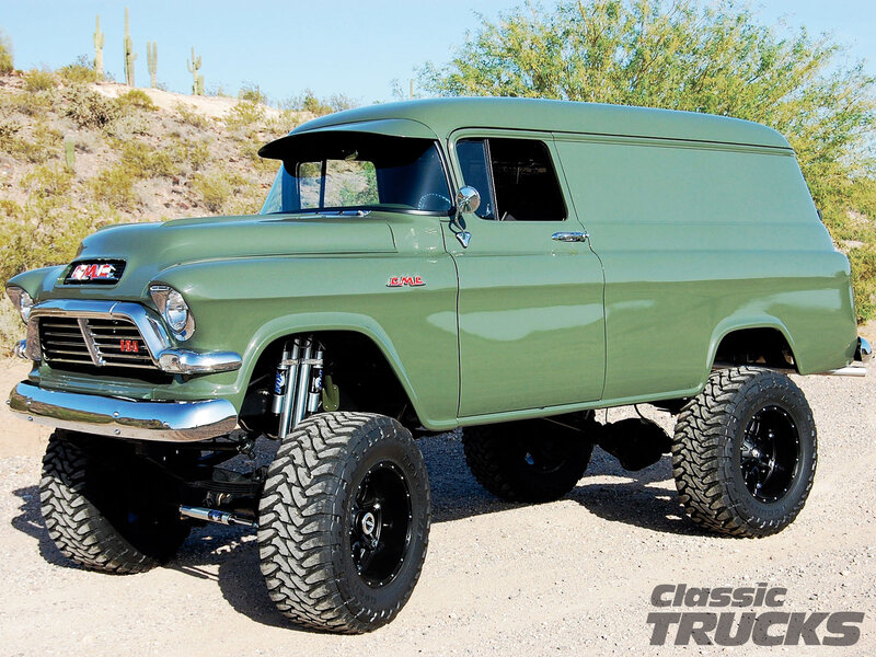 Green Gmc Van