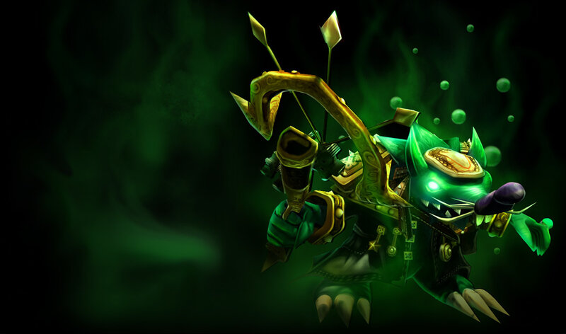 Green Goblin-like Creature — Dramatic