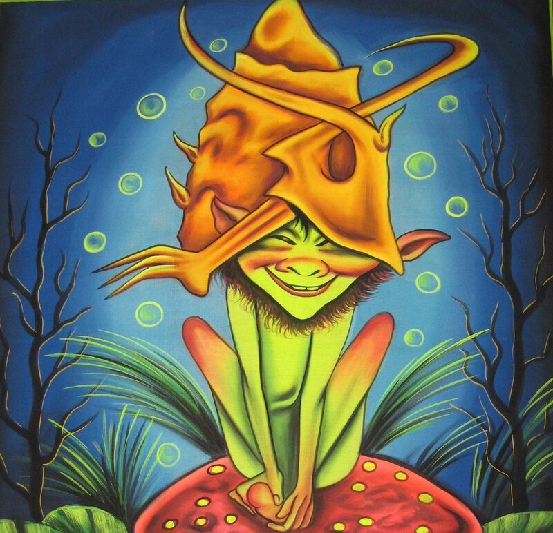 Green Goblin on Mushroom