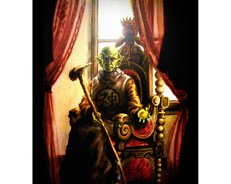 Green Goblin on Throne
