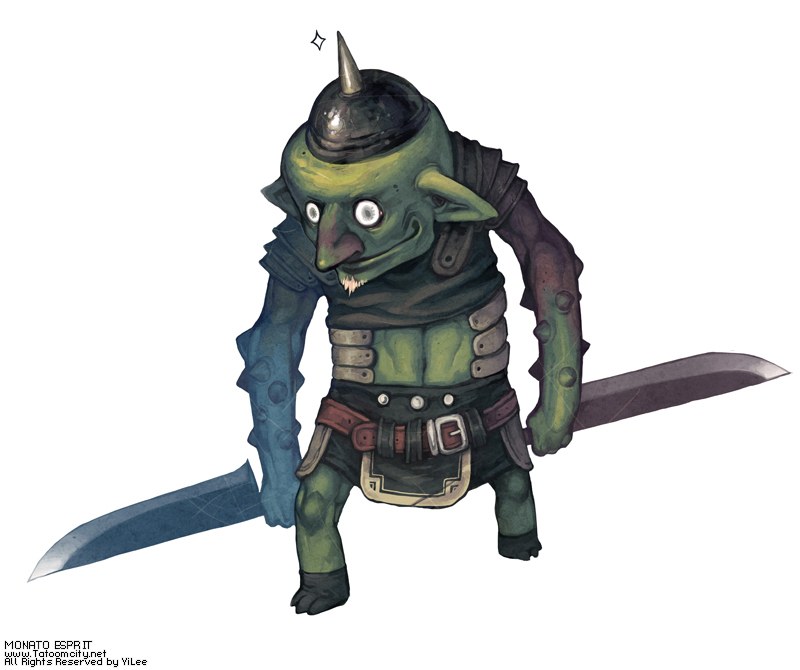green goblin warrior