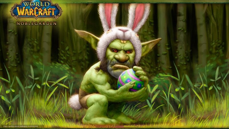 Green Goblin with Bunny Ears — Playful