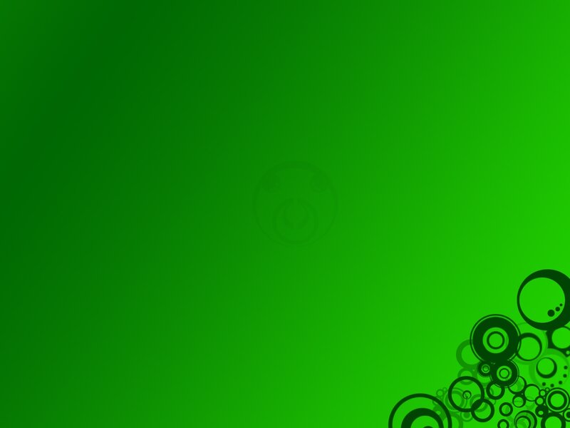 Green Gradient Background — Circles