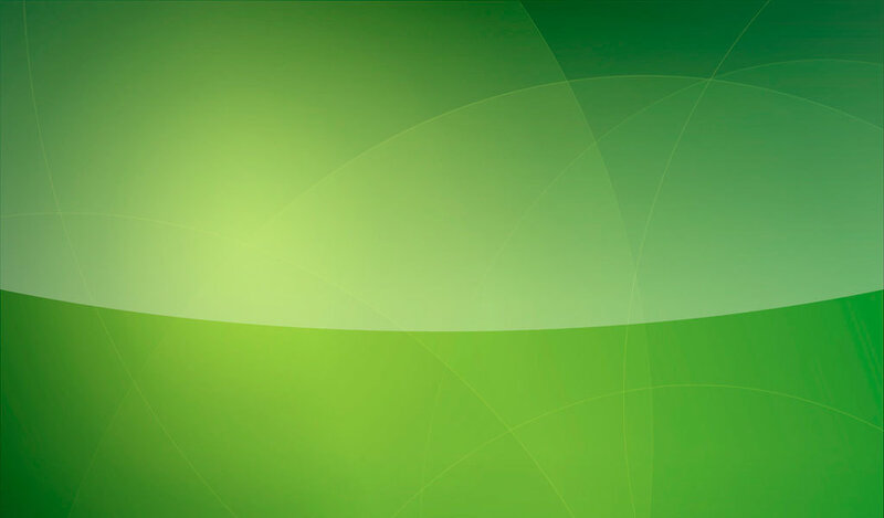 Green Gradient Background — Curved Lines