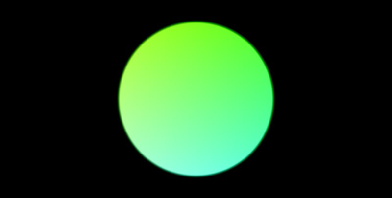 Green Gradient Circle