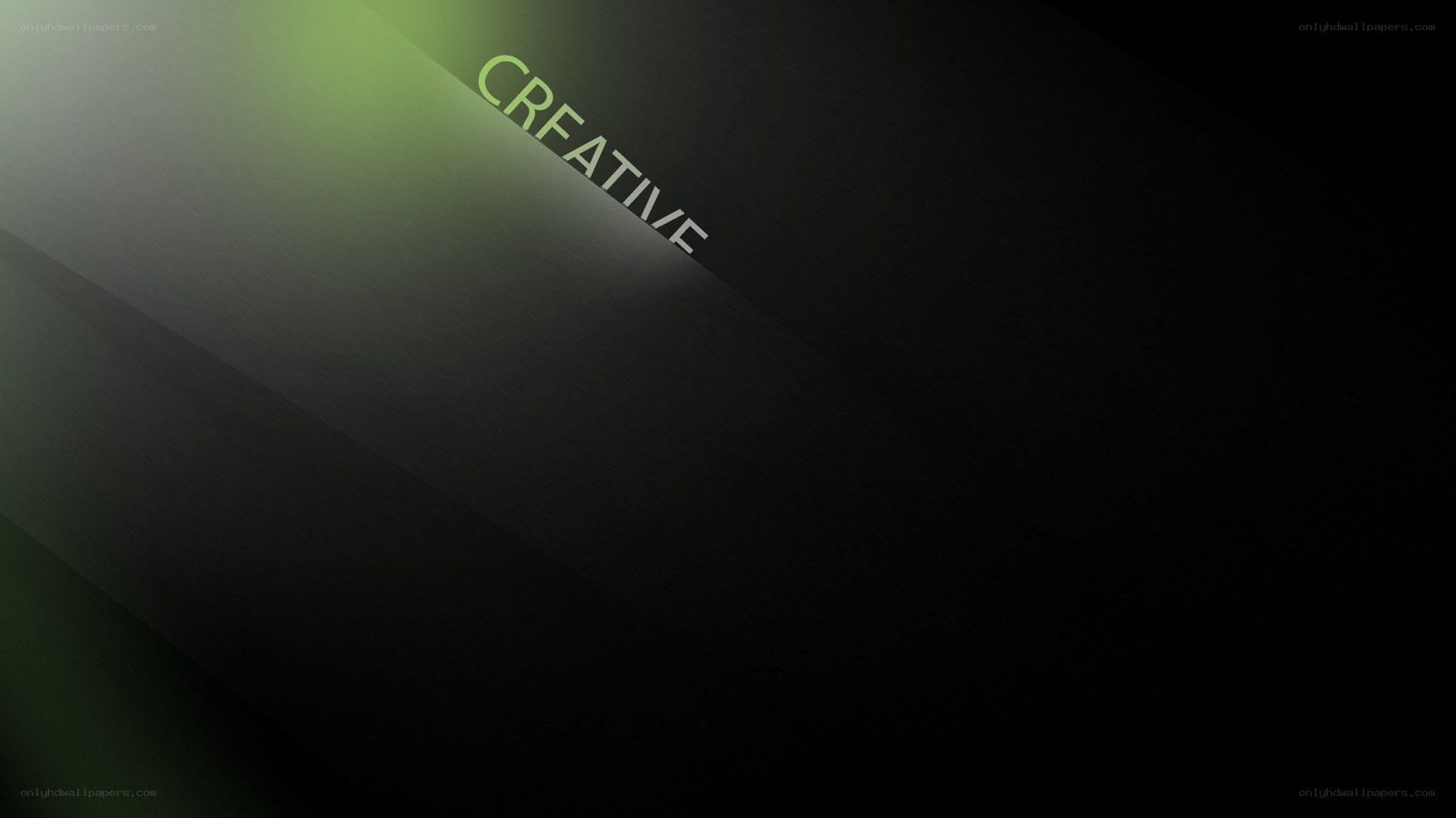 green gradient creative text