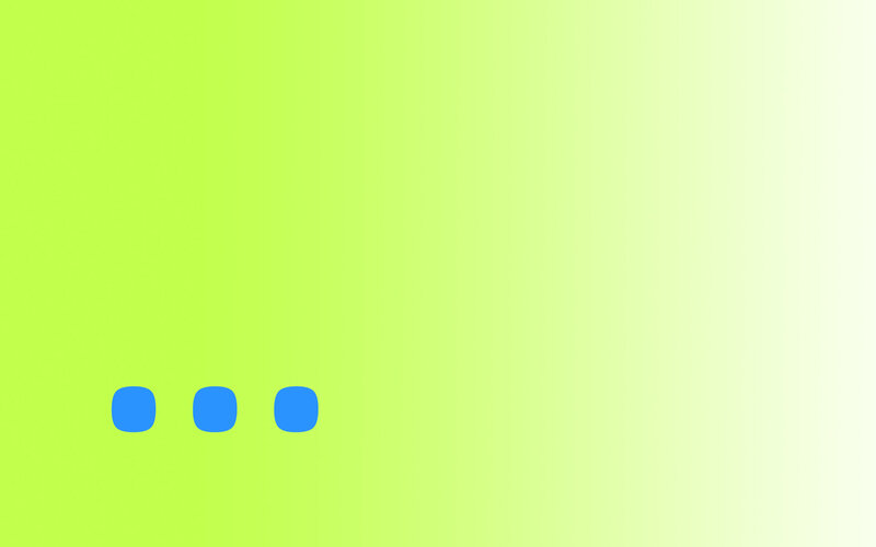 green gradient with blue dots