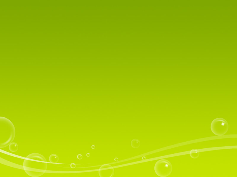 green gradient with bubbles