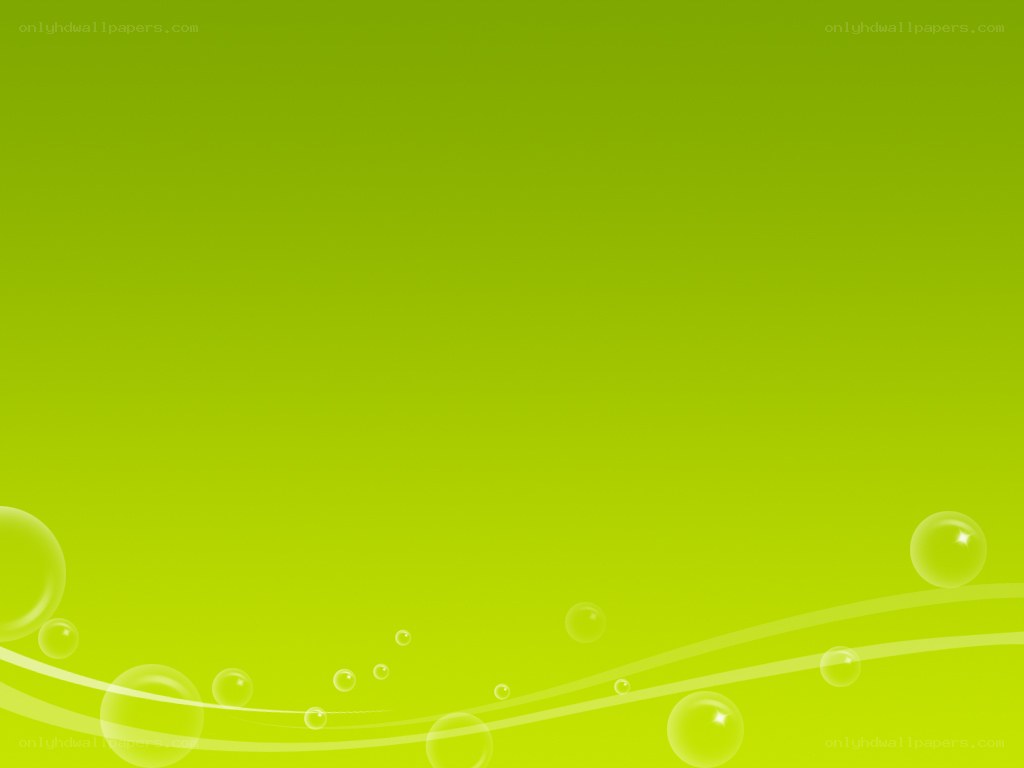 green gradient with bubbles