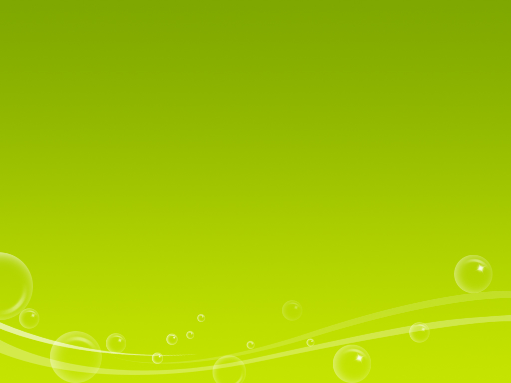 green gradient with bubbles