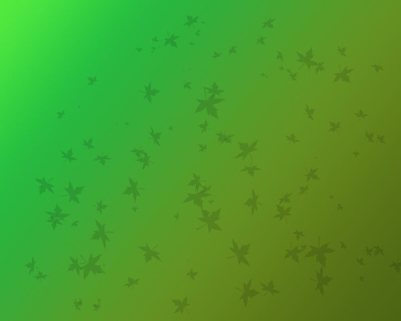 green gradient with leaf pattern