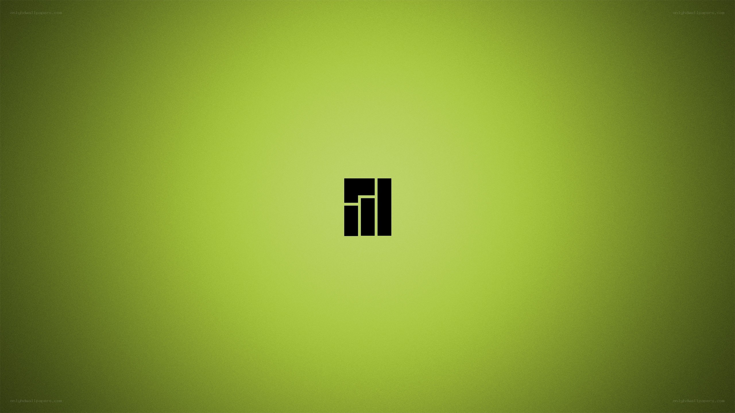 green gradient with logo