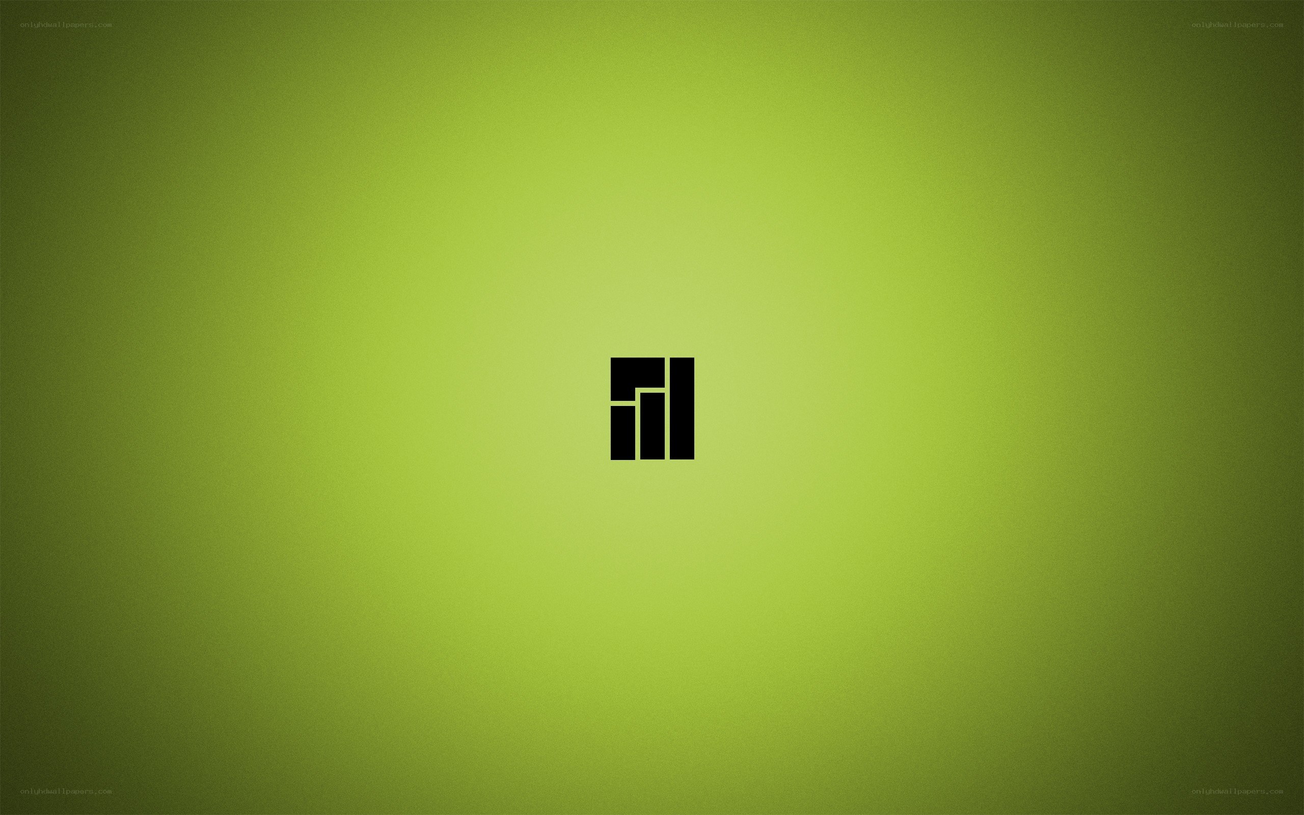 green gradient with logo