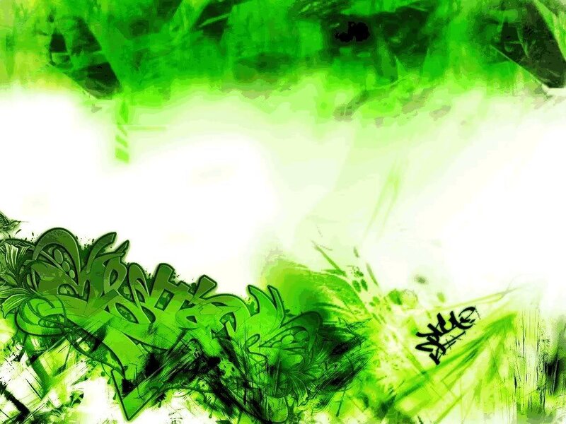 green graffiti art background