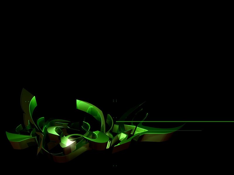 Green Graffiti Art — Dramatic