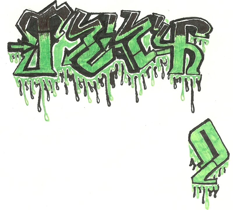 Green Graffiti Text — Bold