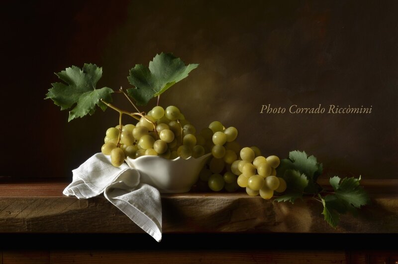 Green Grapes in Bowl