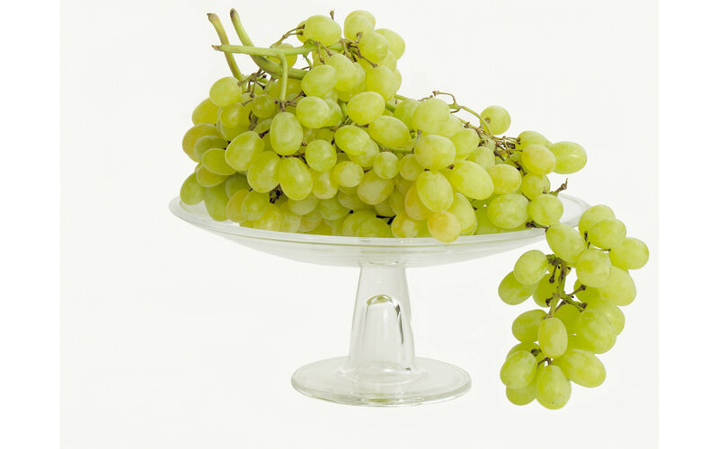 Green Grapes on Stand