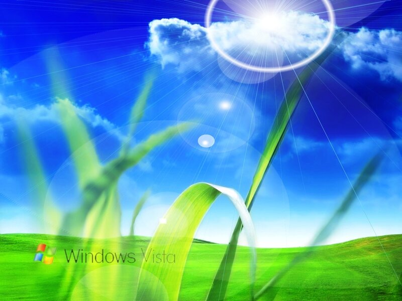 Green Grass Blades — Blue