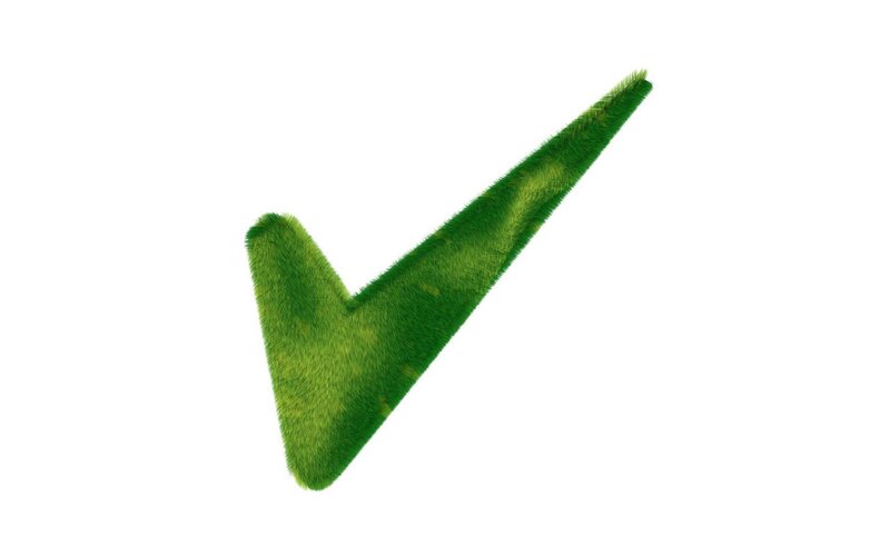 Green Grass Check Mark