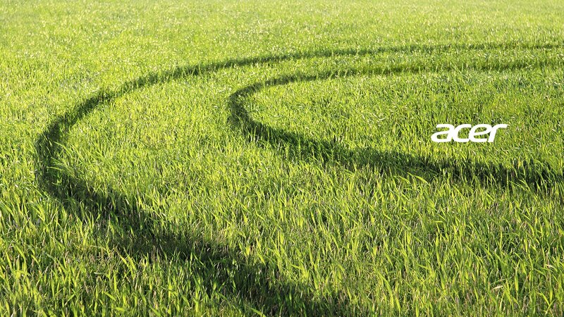Green Grass Field — Serene, Afternoon, Photograph, Logo