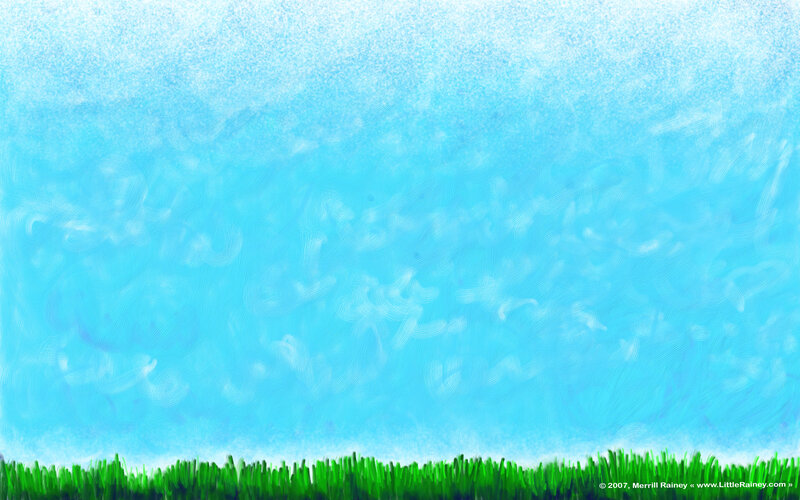 green grass under blue sky