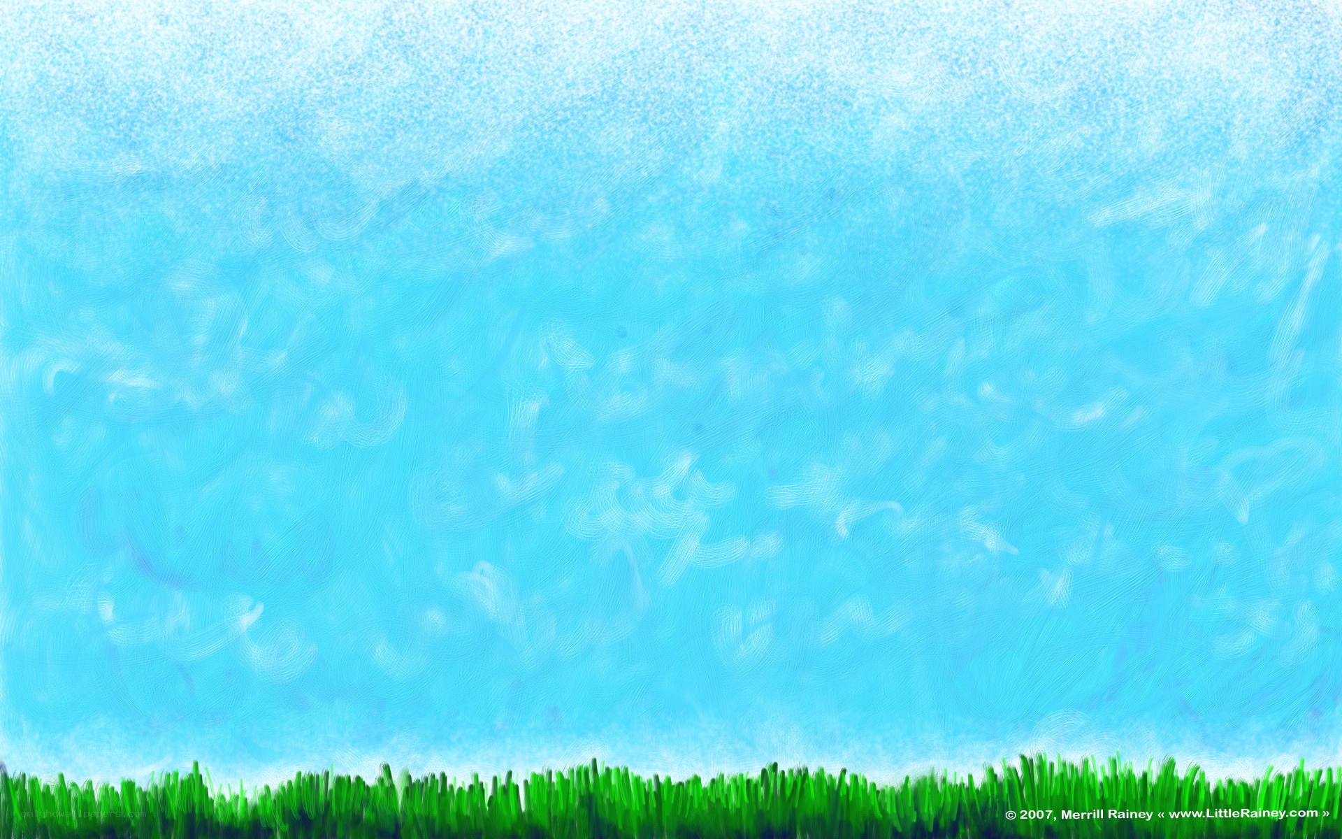 green grass under blue sky