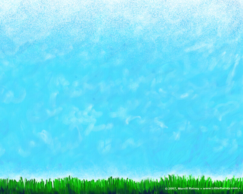 green grass under blue sky
