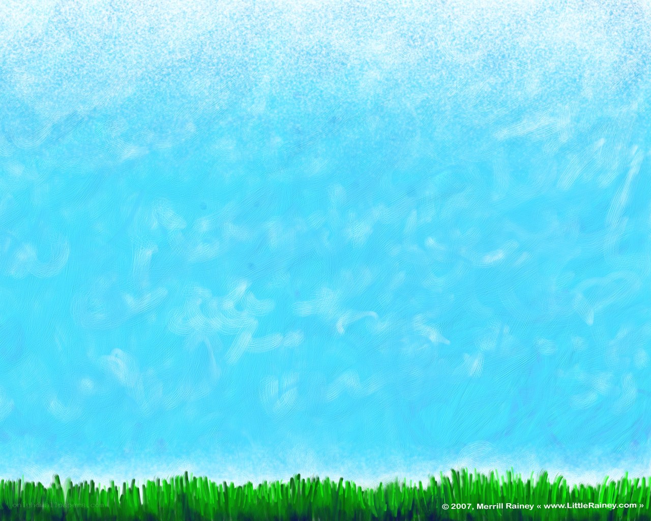 green grass under blue sky