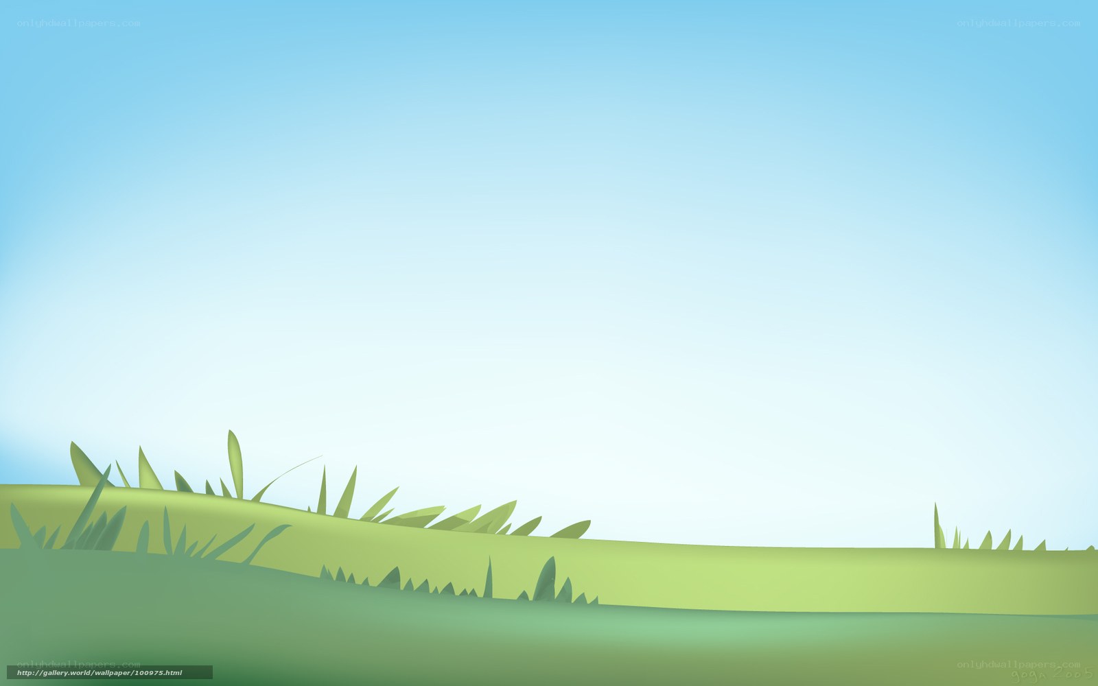 green grass under blue sky