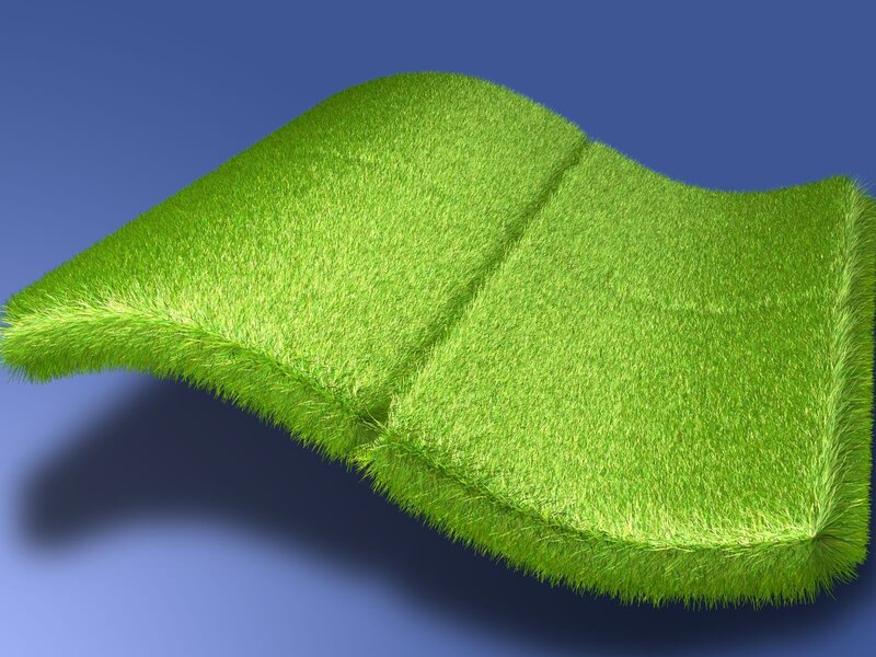 green grass wave