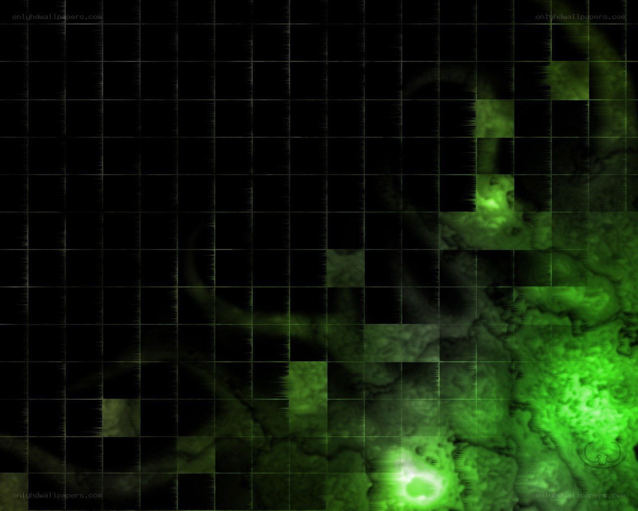green grid abstract background
