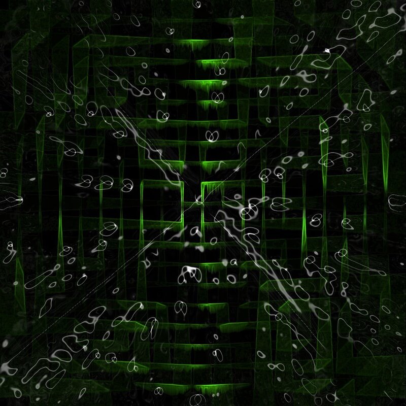 green grid abstract pattern