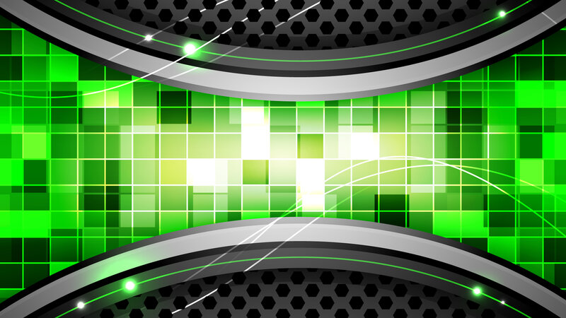 Green Grid Background — Technological