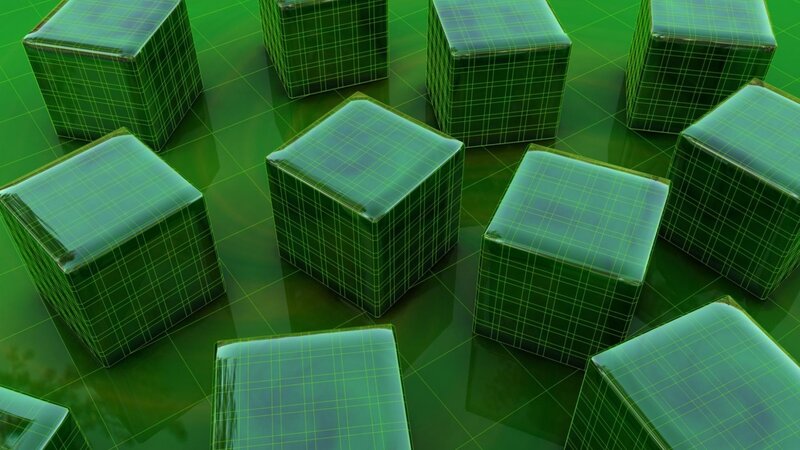 Green Grid Cubes