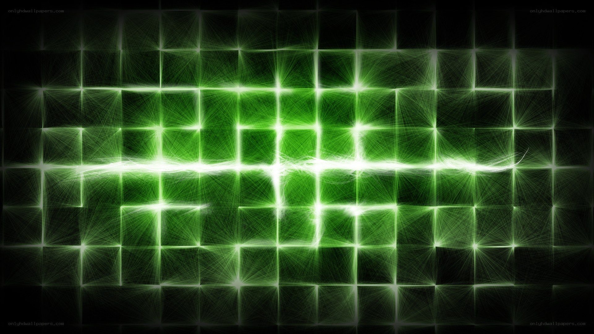 green grid light pattern