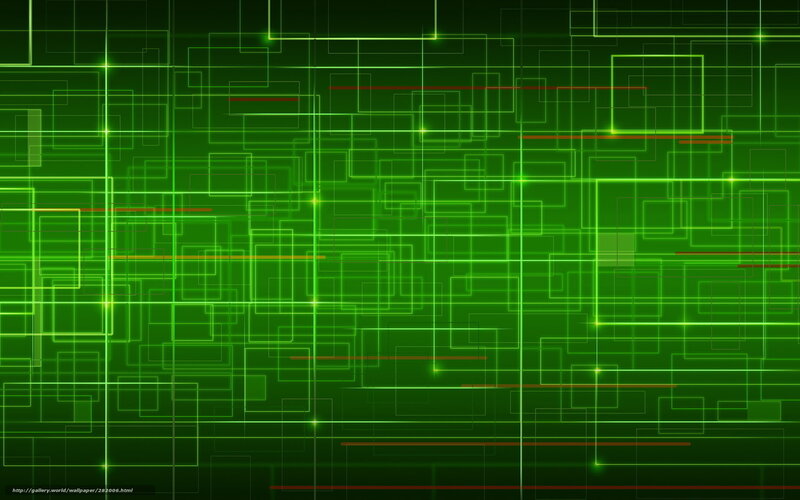 Green Grid Lines — Technological, Abstract