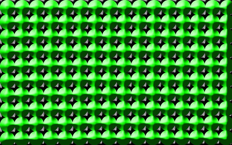 Green Grid Pattern — Geometric