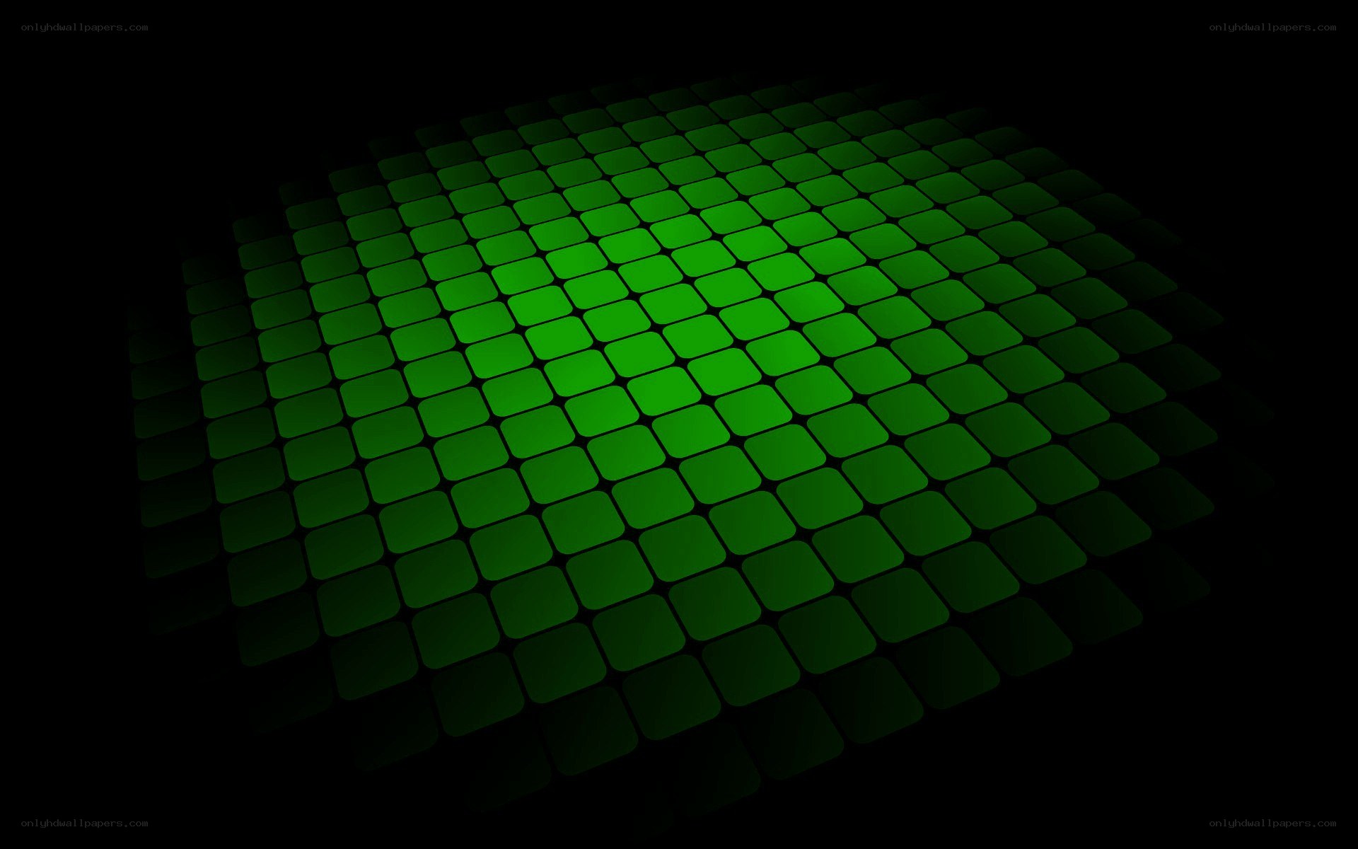 green grid pattern on dark background