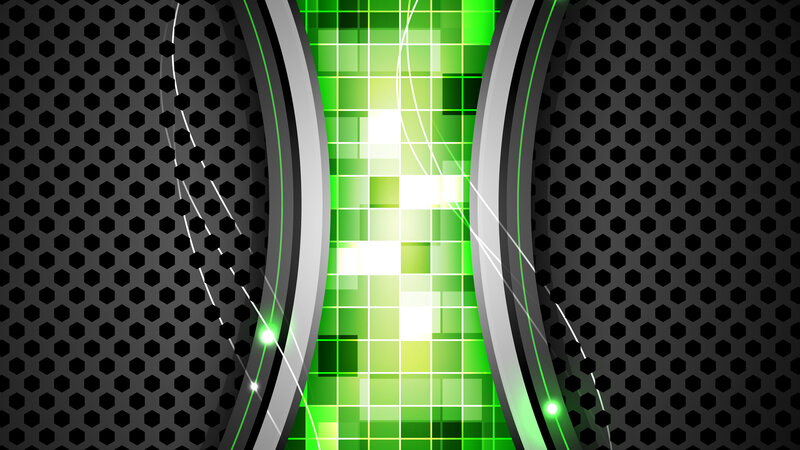 Green Grid Pattern — Technological