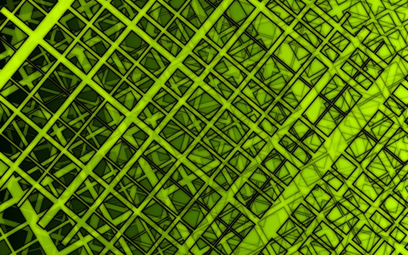 green grid pattern
