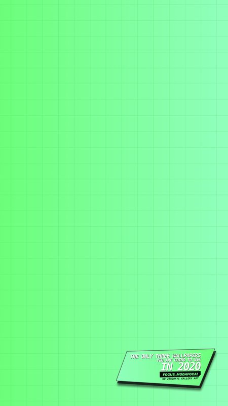 Green Grid Wallpaper — Minimalist