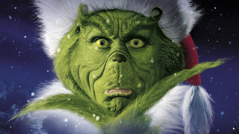 Green Grinch Character — Festive