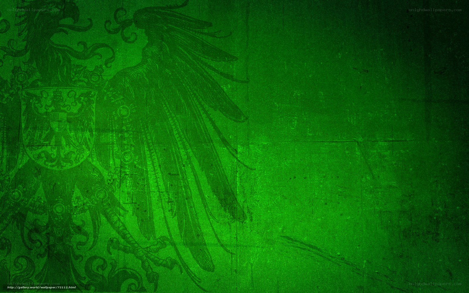 green grunge eagle emblem