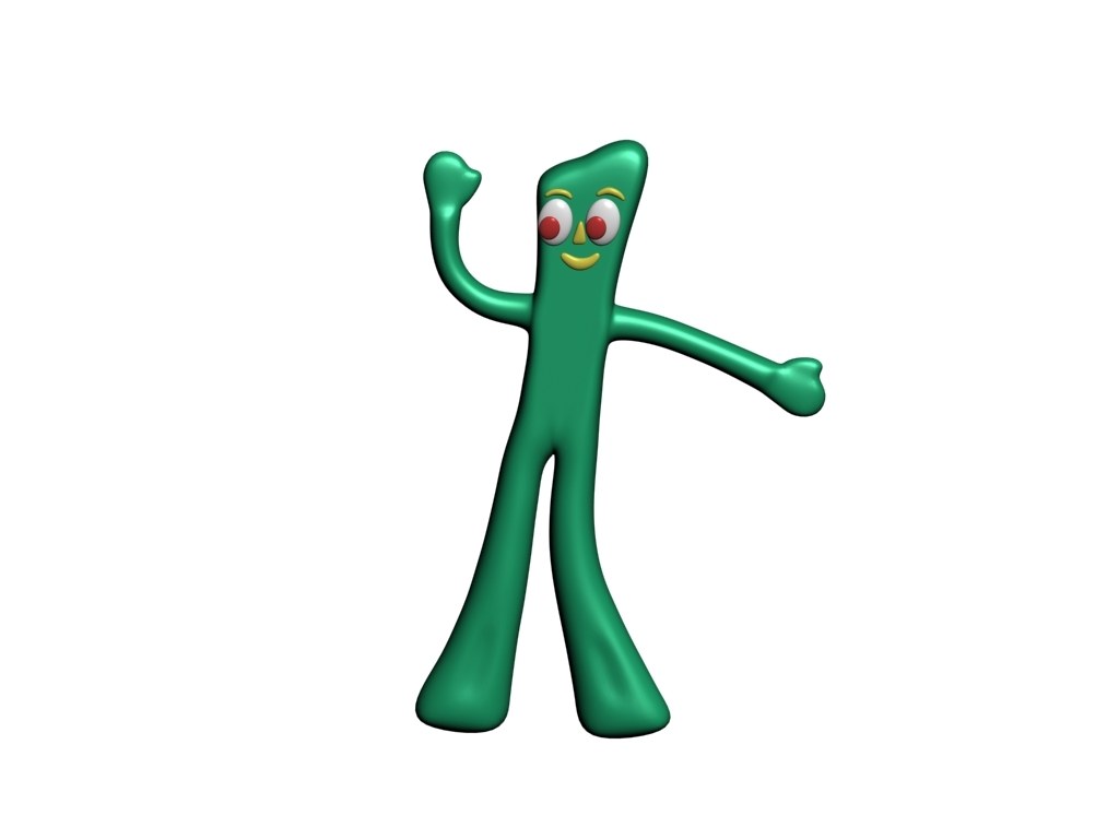 Green Gumby character