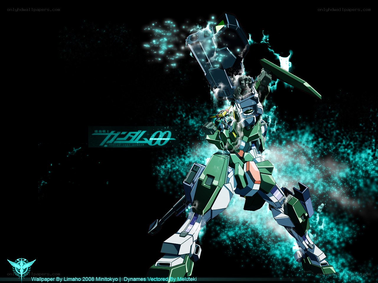 Green Gundam in Action