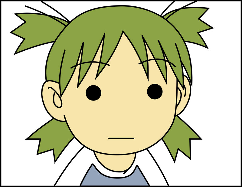 green-haired anime character