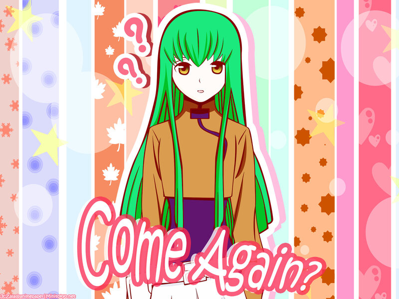 Green-haired anime character