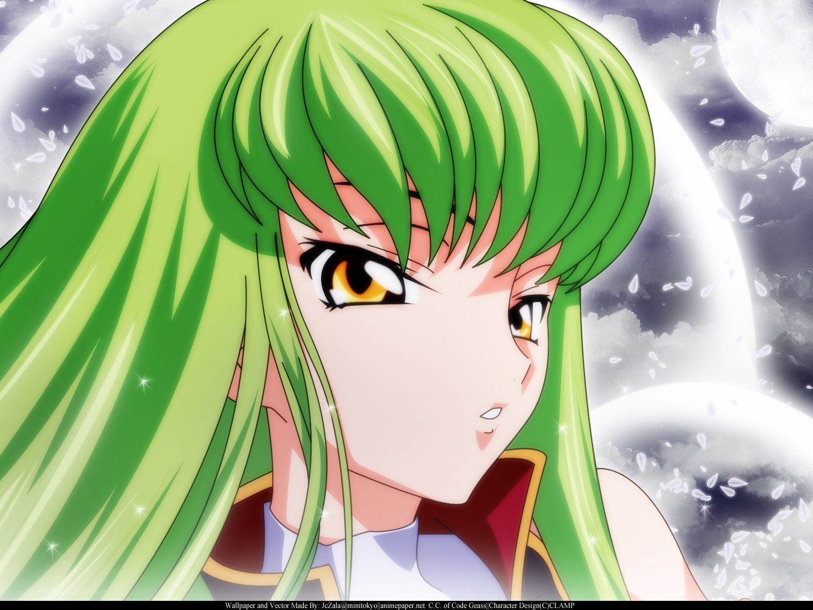 green-haired anime character